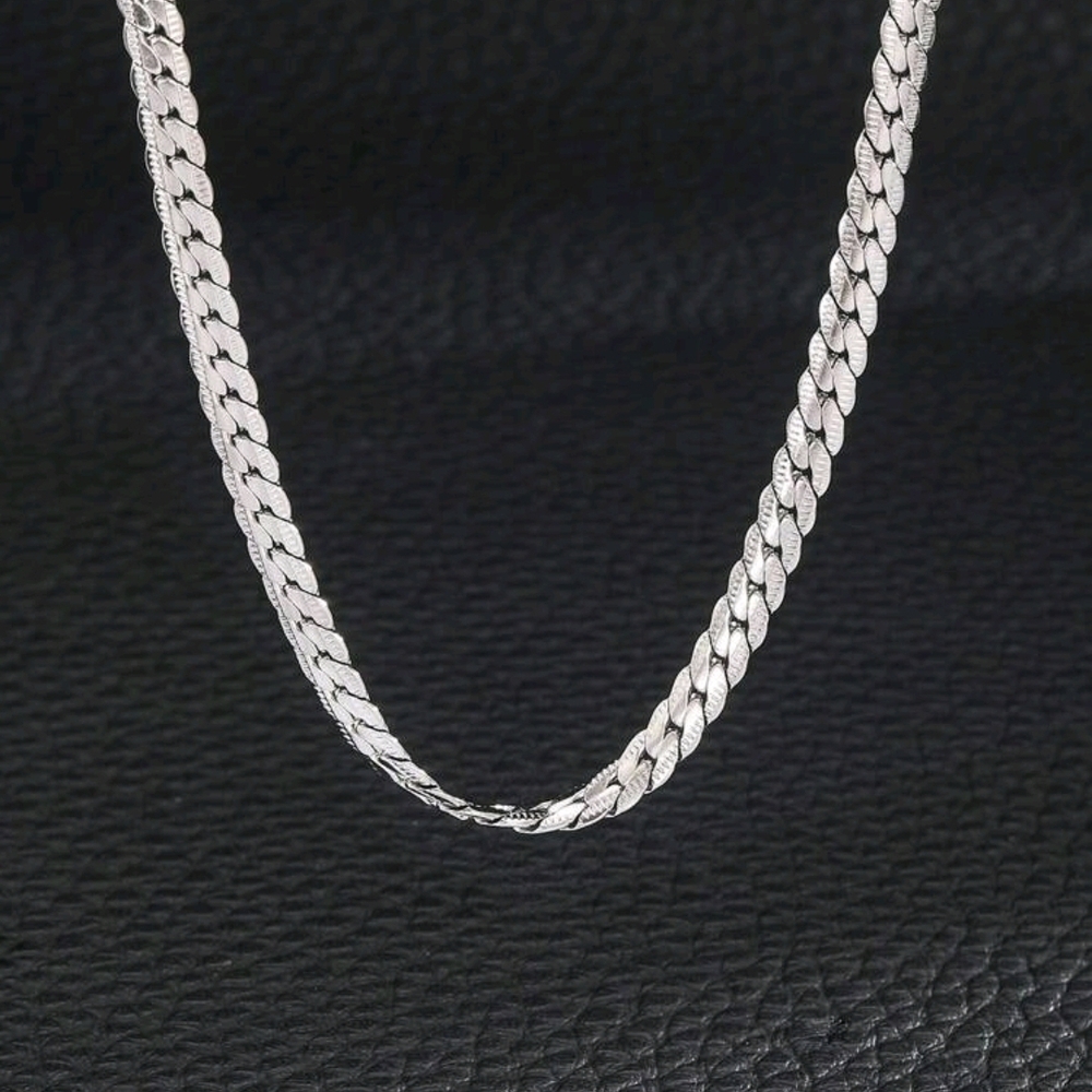 Boy's Silver Chain Necklace